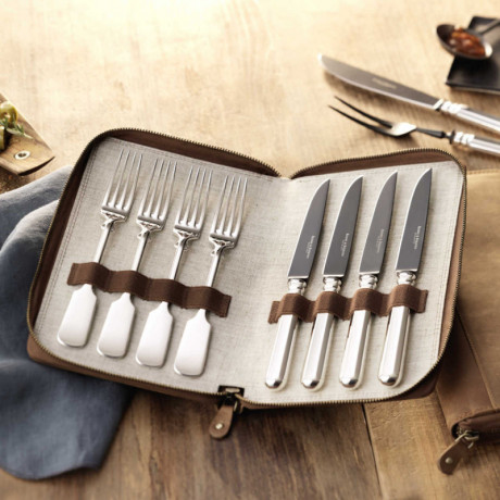 Robbe & Berking Robbe & Berking Alt-Spaten - 925 Sterling Silber Grillset Frozen Black 8-tlg. Robbe &amp; Berking Alt-Spaten - Набор для гриля из стерлингового серебра 925 пробы Frozen Black, 8 предметов.