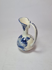 Кувшин винтажный Delft Blue, дельфтский фарфор с цветочным рисунком в синих тонах, Голландия, 1960-70гг.