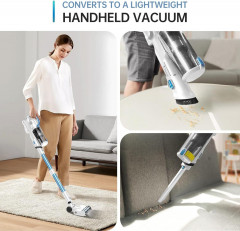 FABULETTA FABULETTA Akku-Hand-und Stielstaubsauger, 250,00 W, Beutellos, 24000pa Kabelloser Beutelloser Staubsauger mit 250W Burstenlosen Motor  Беспроводной ручной пылесос FABULETTA, 250,00 Вт, без мешка, 24000 Па Беспроводной пылесос без мешка с бесщето
