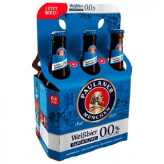 Пиво безалкогольное Paulaner Пшеничное, 6 х 0,33л, Германия