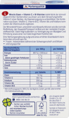 Mivolis Eisen + Vitamin C + B-Vitamine Железо + витамин C + витамины группы B таблетки, 40 шт