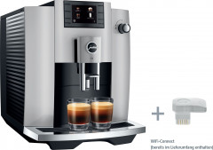 JURA JURA Kaffeevollautomat 15676 E6 Platin (ECS), inkl. 24160 WiFi-Connect  Полностью автоматическая кофемашина JURA 15676 E6 Platinum (ECS), включая 24160 WiFi Connect