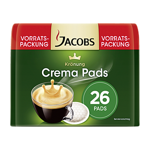 Jacobs Kronung Кофе Crema классический 171,6г, 26 саше