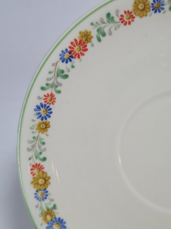 Кофейная пара винтажная Altrohlau с цветочным узором, фарфор, Германия, 1970-80гг.