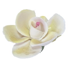 Фигурка винтажная CAPODIMONTE &quot;Роза&quot;, коллекционная, 4 х 7 см, Италия, 1960-70гг.