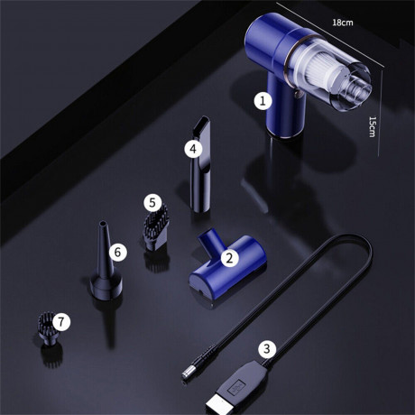 Yoyaxi Akku-Handstaubsauger USB-aufladbarer kabelloser Staubsauger, Klein, aber leistungsstark,Multifunktional,Starke Saugleistung  Беспроводной ручной пылесос Yoyaxi, перезаряжаемый через USB беспроводной пылесос, маленький, но мощный, многофункциональны