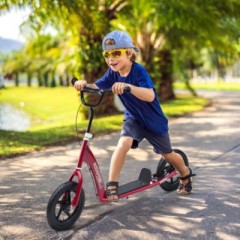 HOMCOM Kinderroller Anti-Rutsch Trittflache Противоскользящий протектор детского самоката
