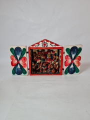 Композиция винтажная Retablos &quot;Музыканты&quot;, гипс, ручная роспись, 16 x 7,5 x 17,5 см, Германия, 1960-70гг.