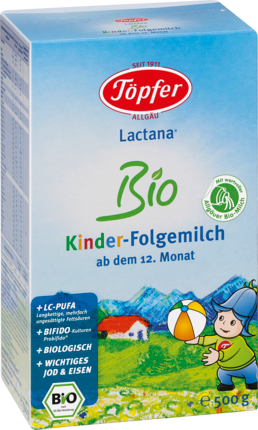 Töpfer Lactana Био для детей-Молочная смесь для малышей с 12.Месяц	ев, 500 г