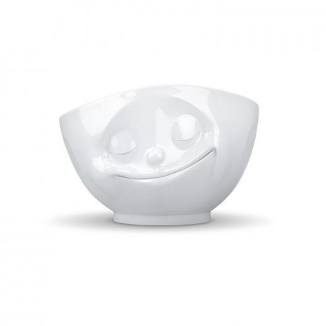 Fiftyeight Products TV Tassen Schale weiss glucklich 0,5 L Миска для телевизора белая happy 0,5 л