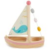bieco Kinder Boot Spielzeug Holz 20x18 cm Badewannenspielzeug Wasserspielzeug Badespass Badespielzeug Детская игрушка-лодочка из дерева 20x18 см