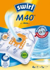 Swirl Пылесборник для пылесоса M40 MicroPor Plus inkl. 1 Filter, 4 шт