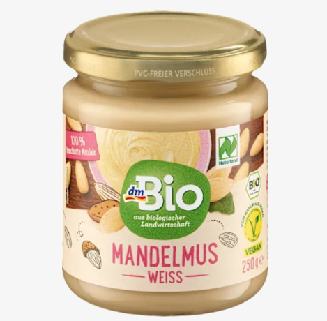 dmBio Mandelmus, weiss, 250 g Органическое белое миндальное маслом 250г