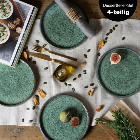 Moritz & Moritz Moritz & Moritz Dessert Teller 4-tlg REACTIV grun Десертная тарелка Moritz &amp; Moritz, 4 предм. REACTIV