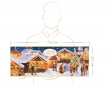 Lindt 2024 Adventskalender 250g, Адвент-календарь большой "Рождественская ярмарка", 24 сладких сюрприза, 75см х 25см, 250 грамм