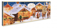 Lindt 2024 Adventskalender 250g, Адвент-календарь большой &quot;Рождественская ярмарка&quot;, 24 сладких сюрприза, 75см х 25см, 250 грамм