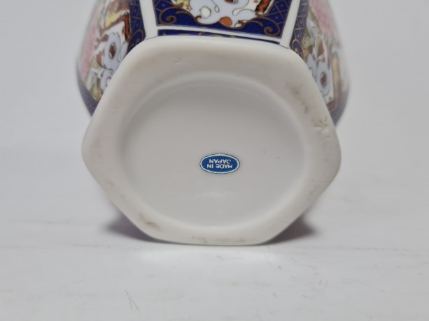 Ваза винтажная в японском стиле IMARI "Пионы", средняя, 15 см, Япония, 1960-70гг.