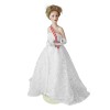 FRANKLIN HEIRLOOM DOLLS Фарфоровая Коллекционная Кукла в белом платье, 44см х 20 см, 1980-90гг.