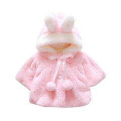 frler frler Hasenohren Mantel fur Baby Madchen Mantel fur Madchen frler кроличьи ушки Пальто для девочки Пальто для девочки