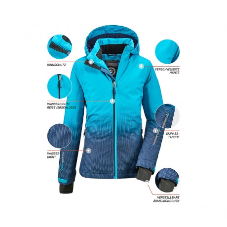 killtec Winterjacke LYNGE GRLS JCKT E mit Kapuze fur Madchen Зимняя куртка LYNGE GRLS JCKT E с капюшоном для девочки