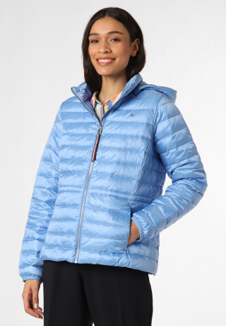 Tommy Hilfiger FEMININE Down jacket hellblau ЖЕНСКОЕ Пуховик Светло-синий