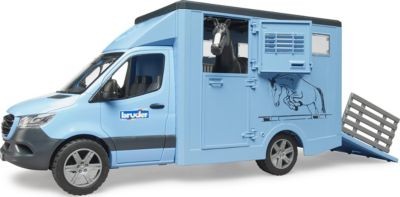 Bruder Mercedes Benz Sprinter Tiertransport mit einem Pferd Транспорт для перевозки животных Mercedes Benz Sprinter с лошадью