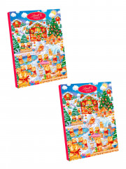 Lindt Teddy Wimmelbild Adventskalender 2024 Адвент календарь, 35 сладких сюрприза, 530 г, 2  штуки