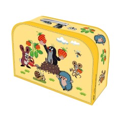 Trotsch Verlag Der kleine Maulwurf Spielzeugkoffer Pappkoffer gelb medium Чемодан для игрушек &amp;quot;Маленький крот&amp;quot; картонный футляр желтый средний