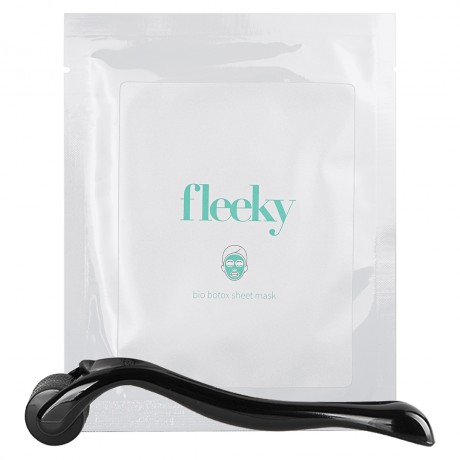 Fleeky Bio Botox Sheet Mask mit 540 Needle Dermaroller  Тканевая маска Bio Botox с 540-игольчатым дермароллером