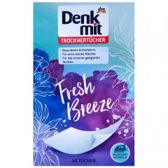 Denkmit Trockentucher Денкмит Ароматизирующие салфетки для сушильной машины, &quot;Fresh Breeze&quot;, 36шт.