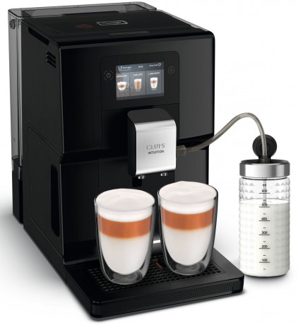 Krups Krups Kaffeevollautomat EA8738 Intuition Preference, inkl. Milchbehalter, intuitives Lichtsystem, 11 Getranke, OTC-System  Полностью авоматическая кофемашина Krups EA8738 Intuition Preference, включая контейнер для молока, интуитивно понятную систем