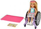 Mattel Barbie Chelsea-Puppe (blond) und Rollstuhl. Spielzeug fur Kinder ab 3 Jahren Кукла Барби Челси (блондинка) и инвалидная коляска. Игрушки для детей от 3 лет