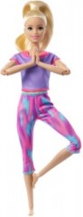 Mattel Barbie Made to Move Puppe (blond) im lila Yoga Outfit Кукла Барби Made to Move (блондинка) в фиолетовом наряде для йоги