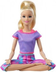 Mattel Barbie Made to Move Puppe (blond) im lila Yoga Outfit Кукла Барби Made to Move (блондинка) в фиолетовом наряде для йоги