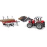 Bruder Trak 41cm Massey Ferguson 7480 Frontlader + Hanger Фронтальный погрузчик Trak 41cm Massey Ferguson 7480 + подвеска