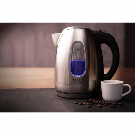 Adler Adler Wasserkocher AD 1223, 1,7 L, 2200 Watt, kabellos, LED-Anzeige, Edelstahl  Чайник Adler AD 1223, 1,7 л, 2200 Вт, беспроводной, светодиодный дисплей, нержавеющая сталь