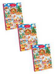 Lindt Teddy Wimmelbild Adventskalender 2024 Адвент календарь, 35 сладких сюрприза, 800 г, 3 штуки
