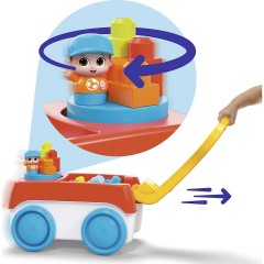 Mattel MEGA BLOKS Bauset Drehwagen fur Bausteine mit 1 Drehwagen Конструктор MEGA BLOKS вращающаяся тележка для строительных блоков с 1 вращающейся тележкой