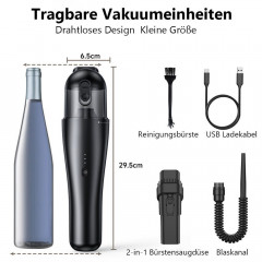 MOUTEN MOUTEN Akku-Hand-und Stielstaubsauger Handstaubsauger-Batterien fur Zuhause/Buro/Auto/Tierhaare  Беспроводной ручной пылесос MOUTEN, ручной пылесос с батарейками для дома/офиса/автомобиля/волос домашних животных