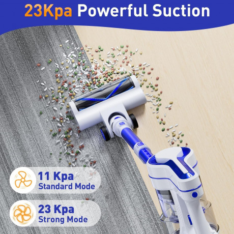 EICOBOT EICOBOT Akku-Hand-und Stielstaubsauger Ideal fur Hartboden, Teppiche, Tierhaare, beutellos, Kabelloser 23000Pa Akku-Staubsauger: Leistungsstark, leicht, flexibel  Беспроводной ручной и стержневой пылесос EICOBOT, идеально подходящий для твердых по