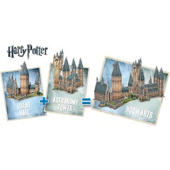Wrebbit 3D-Puzzle Harry Potter Hogwarts Grosse Halle 850 Teile 3D Пазл Гарри Поттер Хогвартс Большой зал 850 деталей