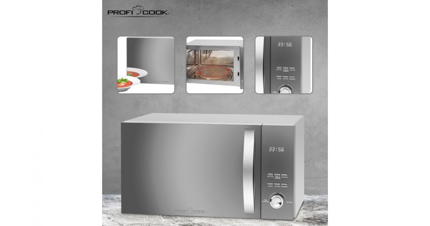 ProfiCook ProfiCook PC-MWG 1176 H, Mikrowelle silber/schwarz  silber/schwarz ProfiCook PC-MWG 1176 H, микроволновая печь серебристый/черный