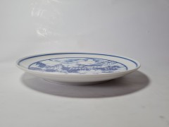 Hutschenreuther 1814 Винтажная тарелка эксклюзивно для Нидертхальского двора &quot;Зима&quot;, 20см, Германия, 1970-80гг.