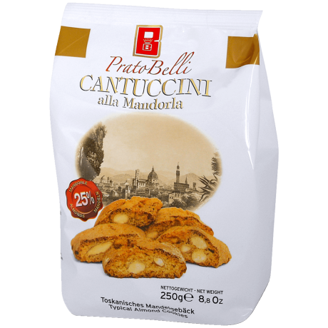 PratoBelli Cantuccini alla Mandorla Миндальное печенье 250г
