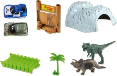 Amewi Magic Traxx Dino-Park Mega Set mit Tunnel 374-tlg. Magic Traxx Dino Park Mega Set с тоннелем 374 шт.