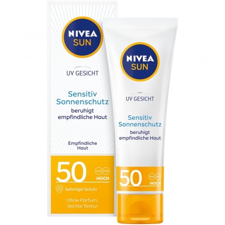 Nivea Sun Sensitiv Gesichtsschutz LSF 50 Чувствительная к солнцу защита для лица SPF 50