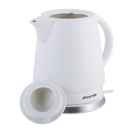 Kamille Kamille Wasserkocher Elektrischeswasserkocher 1,5L Keramik Wasserkocher, 1,5 l, 1200 W  Чайник с ромашками Электрический чайник 1,5 л Керамический чайник, 1,5 л, 1200 Вт