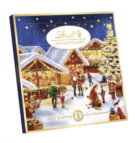 Lindt Адвент-календарь 2024 "Рождественская ярмарка", 24 конфеты, 19 х 19 см, 230 г, 2 штуки