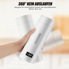 LETGOSPT LETGOSPT Wasserkocher 500ml Wasserkocher 3-in-1 Reisewasserkocher, Tragbarer Mini-Heizbecher, 300,00 W, 304-Edelstahlauskleidung, Kleiner Schnell Erhitzender Isolierbecher  Чайник LETGOSPT Чайник на 500 мл Дорожный чайник 3-в-1, портативная мини-