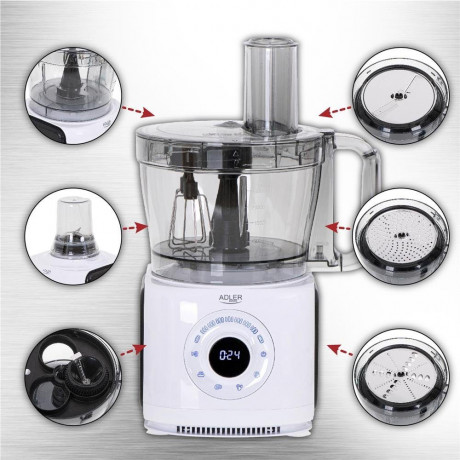Adler Adler Kuchenmaschine AD 4224, 2000W, 3,5L, 12in1 Multifunktionales Kuchengerat mit LCD-Anzeige  Машина для тортов Adler AD 4224, 2000 Вт, 3,5 л, многофункциональная машина для тортов 12 в 1 с ЖК-дисплеем